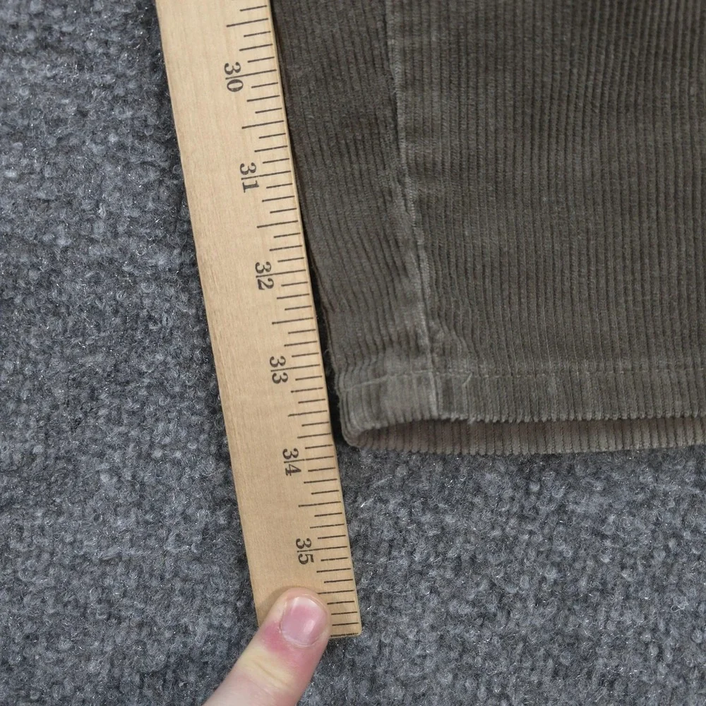 Vintage Silvertab Pants Mens 33x34 Brown Corduroy Carpenter Baggy Skater Y2K